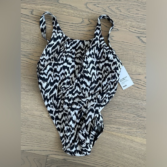KNIX HIGH LOW ONE PIECE BATHING SUIT SAFARI LIMITED EDITION BRAND NWT XL+ - Picture 3 of 9